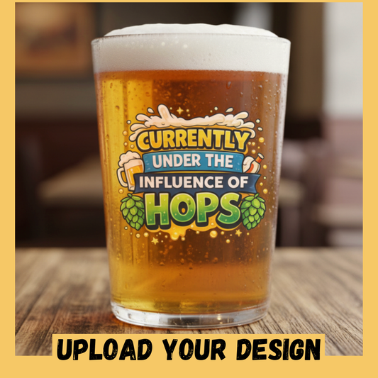 Personalised Camden Style 1 Pint Beer Glass - Upload Your Logo or Design