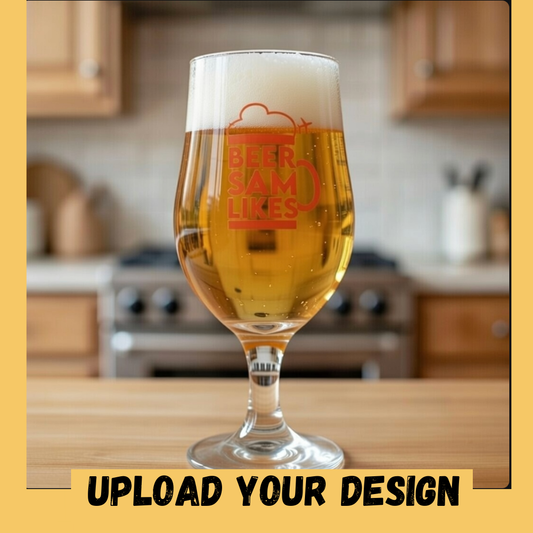 Personalised 37cl Stemmed Tulip Glassware Collection – Custom Printed & Engraved Tulip Glasses