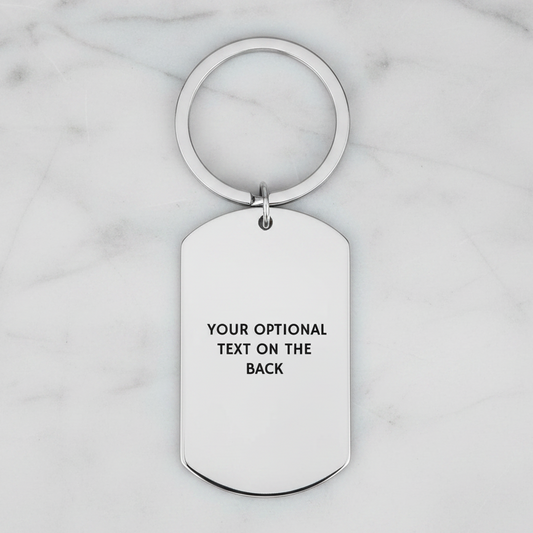 Personalised NC500 Keyring | Laser Engraved Stainless Steel Dog Tag | Scotland North Coast 500 Gift | Custom Name & Year First Glass Designs