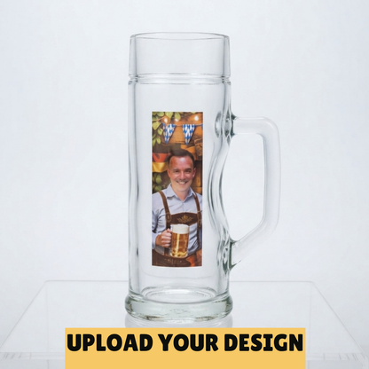 Personalised Oktoberfest Beer Stein | Upload Your Own Design 500ml First Glass Designs