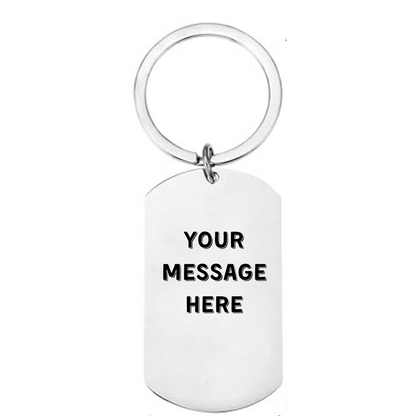 Personalised Rugby Keyring – Stainless Steel Keychain with “I’m a Rugby Kind of Guy” Text & Pitch Design – Custom Engraved Gift for Him
