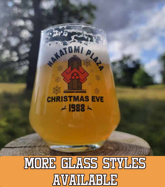 Die Hard Nakatomi Plaza Christmas Eve Allegra Beer Glass