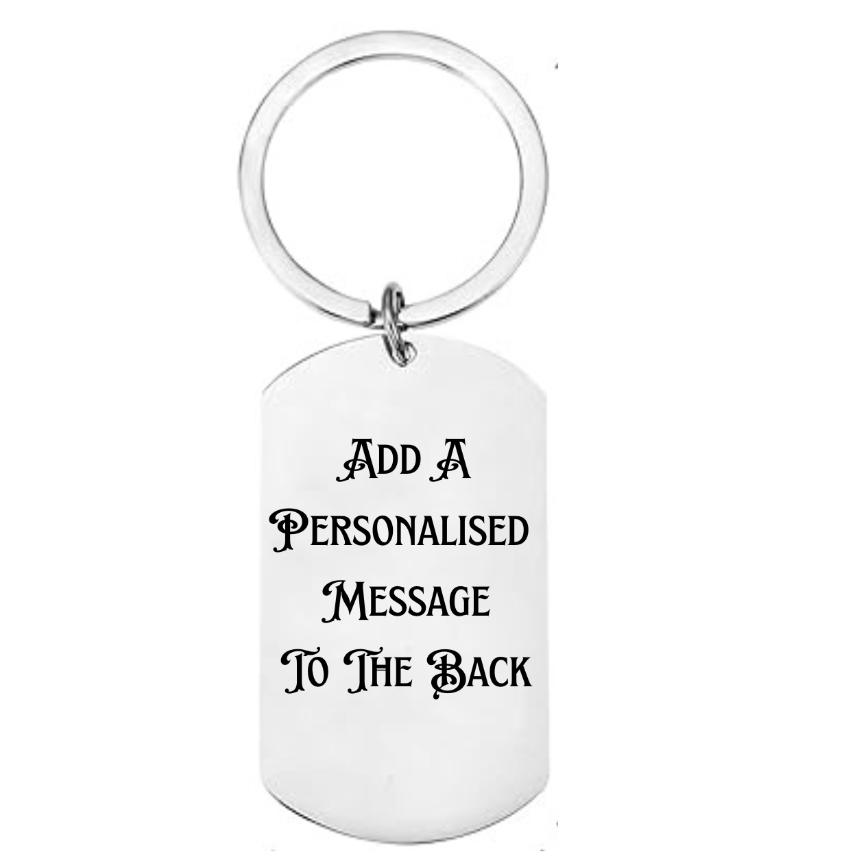 Steampunk Couple Keyring – Personalised Vintage Gears Dog Tag Gift
