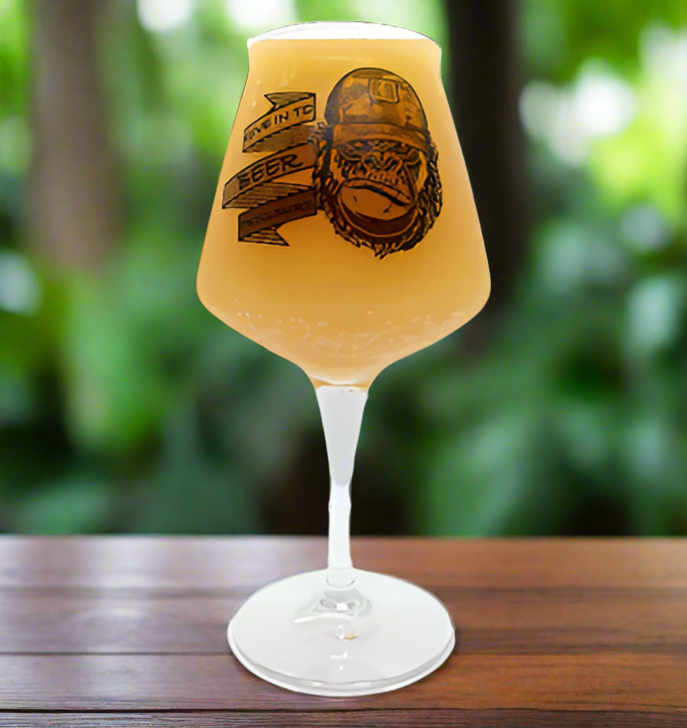 Gorilla "Give in to Beer Pressure" Craft Beer Glass