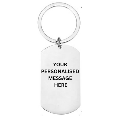 Personalised Keyring for Daddy, Keychain For Dad | Small Gift For Dad | Add a Name And Message | Fathers Day or Birthday Gift