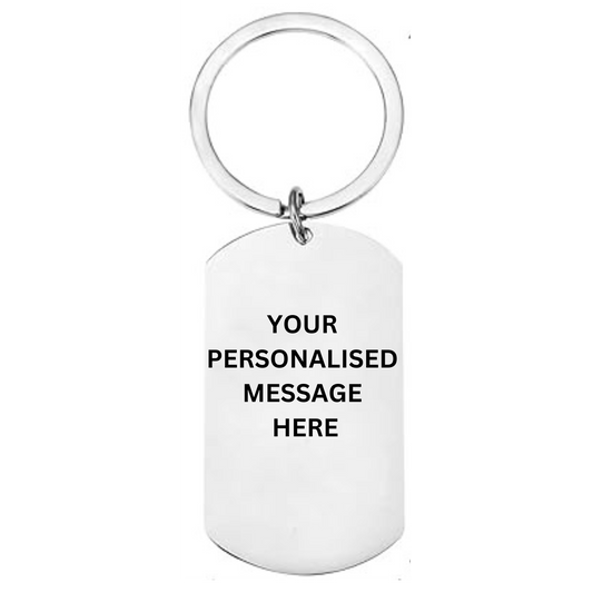 Personalised Keyring for Daddy, Keychain For Dad | Small Gift For Dad | Add a Name And Message | Fathers Day or Birthday Gift