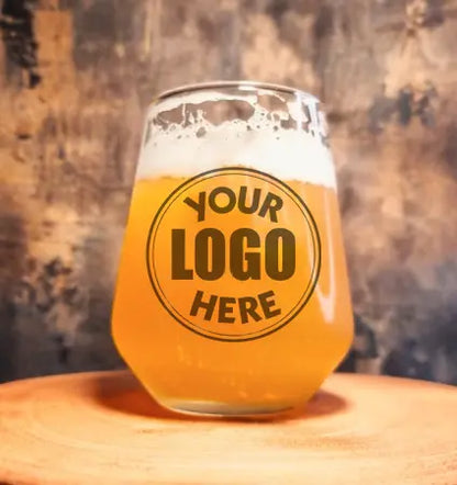Personalised Engraved Ink Printed Branded Drinkware Glasses | Custom Printed Beer / Wine / Whiskey / Rum / Gin / Carafe / Coffee / Glass FirstGlassDesigns