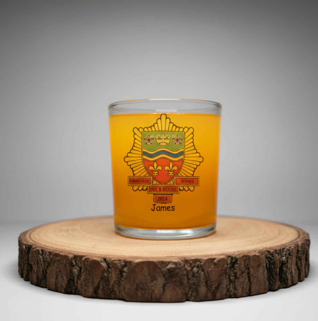 Fire Service Retirement Gift Whiskey Glass Set – Personalised Firefighter Present