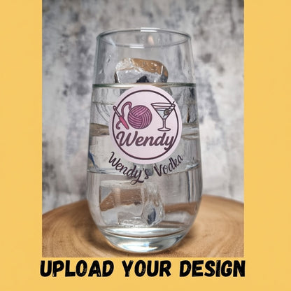 Personalised Tall Allegra Beer / Cocktail Glassware Collection – Custom Printed & Engraved Allegra Glasses