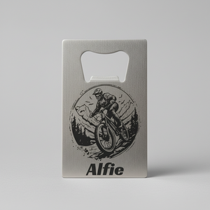 Personalised Mountain Bike Bar Blade | Laser Engraved Gift First Glass Designs