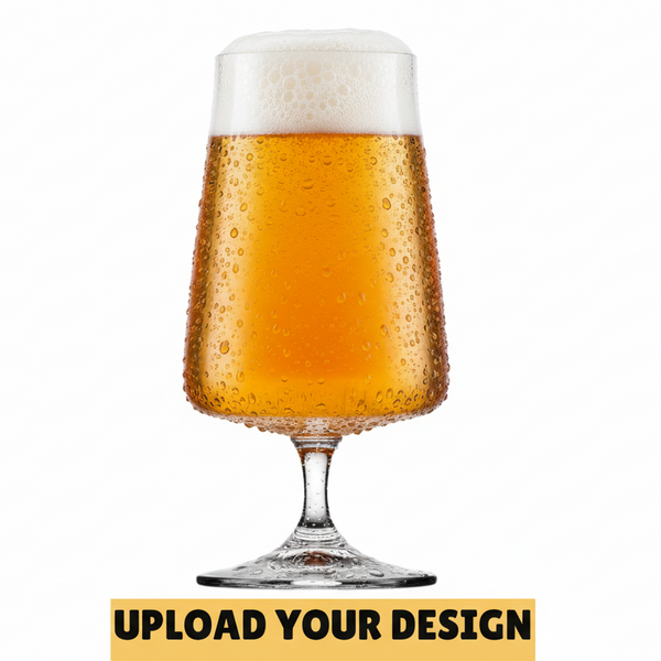 Personalised 47cl ALEX Crystalex Glass | Upload Your Own Design Beer Gift
