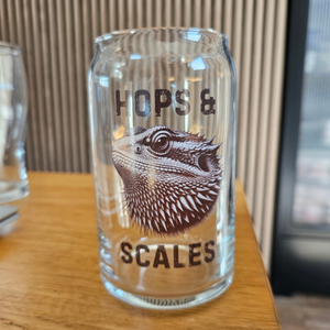 Bearded Dragon Beer Glass | Custom Text Gift First Glass Designs