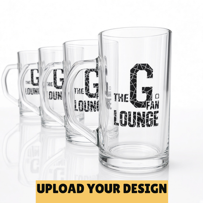 Personalised Prost Glass Beer Mug | Upload Your Own Design 640ml Large Gift First Glass Designs