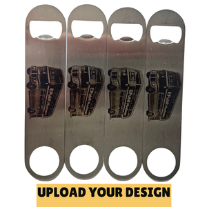 Personalised Bar Blade Opener – Custom Gift with Your Image | Unique Bar Accessory First Glass Designs
