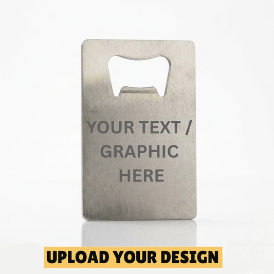 Personalised Logo Bottle Opener – Custom Gift with Your Image | Unique Bar Accessory FirstGlassDesigns