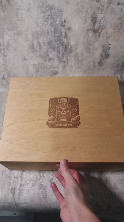 Personalised / Custom Whiskey Glass Gift Set Idea for Boyfriend / Husband / Partner etc
