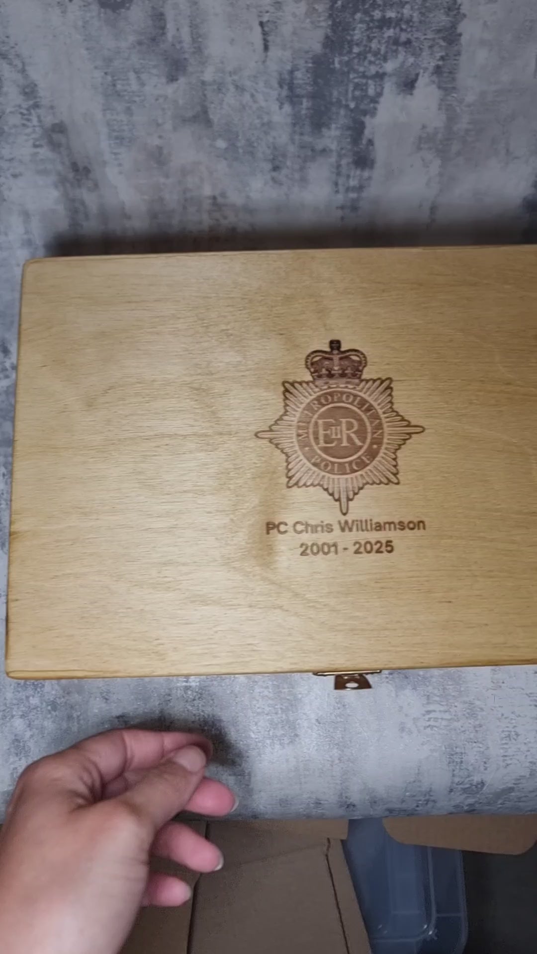 Product video — personalised police officer gift set for retirement or new recruit