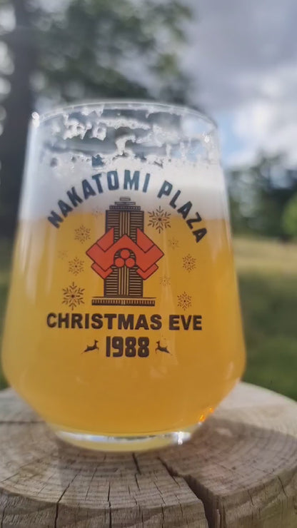 Die Hard Nakatomi Plaza Christmas Eve Allegra Beer Tumbler Glass - Unique Christmas Gift