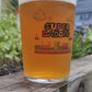 Super Daddio: Mario Inspired Beer Tumbler Glass - Power Up Your Dad's Drinks! Beer Glass Gift Idea For Dad