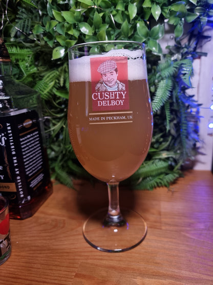 Only Fools and Horses Del Boy "Madri" Inspired Pint Beer Glass – The Ultimate Fan Collector's Item
