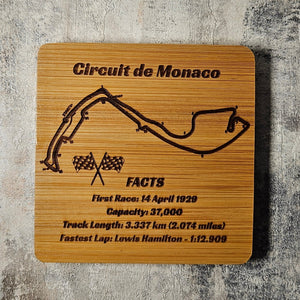 Personalised Race Track Beer Glass & Coaster Set – Custom Circuit Layout with Lap Records & Key Facts | Motorsport Gift for Him First Glass Designs