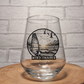 Custom Windsurfing-Themed Glass – Personalised Ink-Printed Design with Name