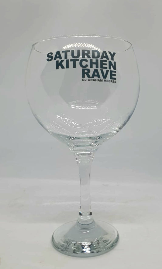 Graham Meeres - Saturday Kitchen Rave 'SKR'  Beer / Gin Glass