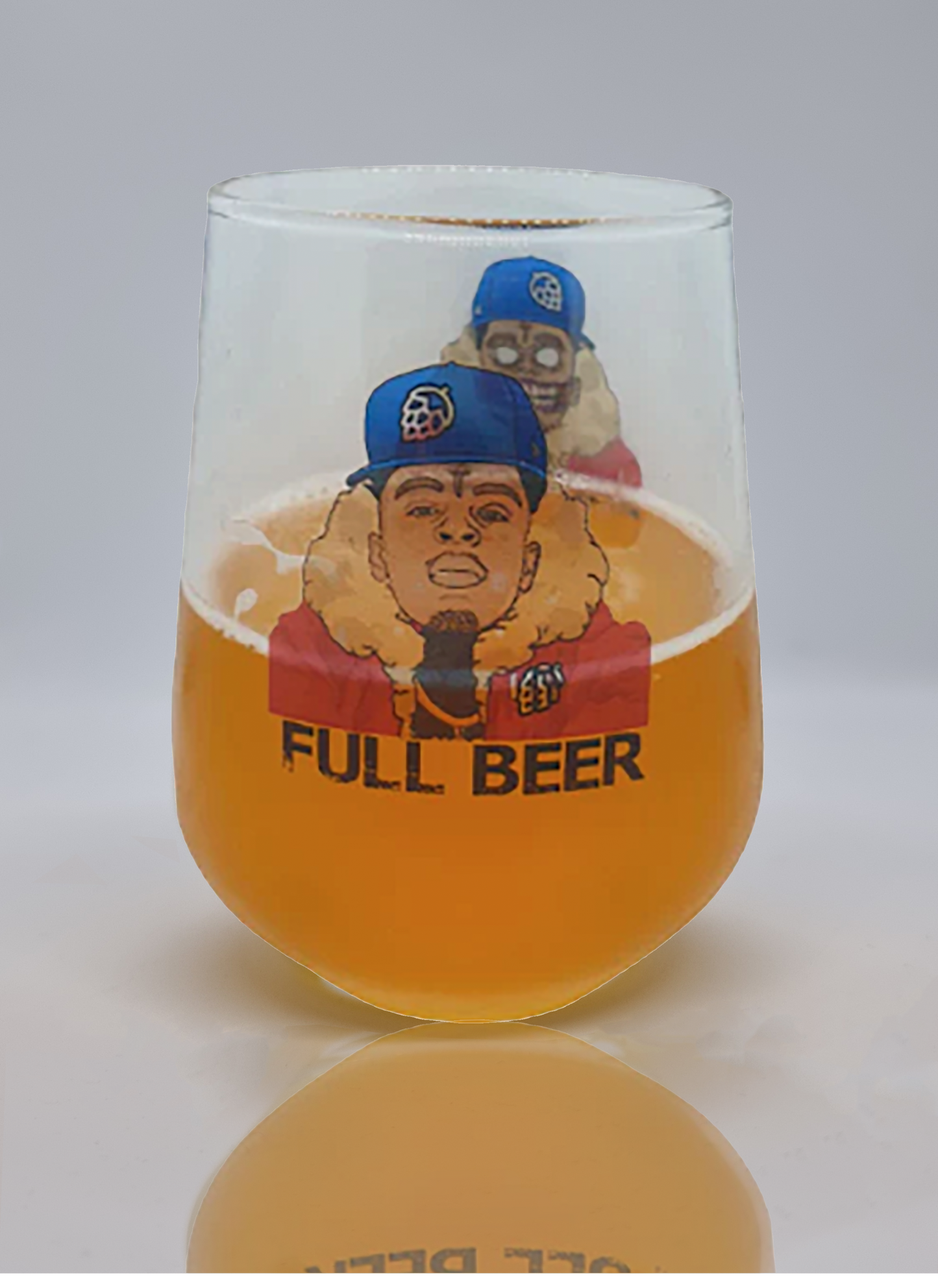 Hip-Hop Zombie Personalised Allegra Beer Glass