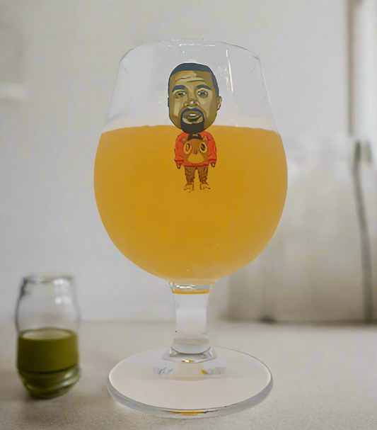 Kanye Dropout Bear Craft Beer Glass